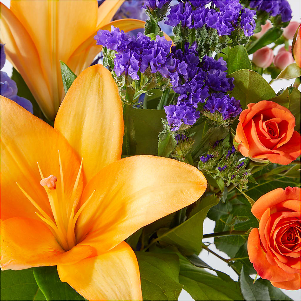 Radiant Citrus Bouquet –  Petals From Angels Floral Designs, Pasadena CA