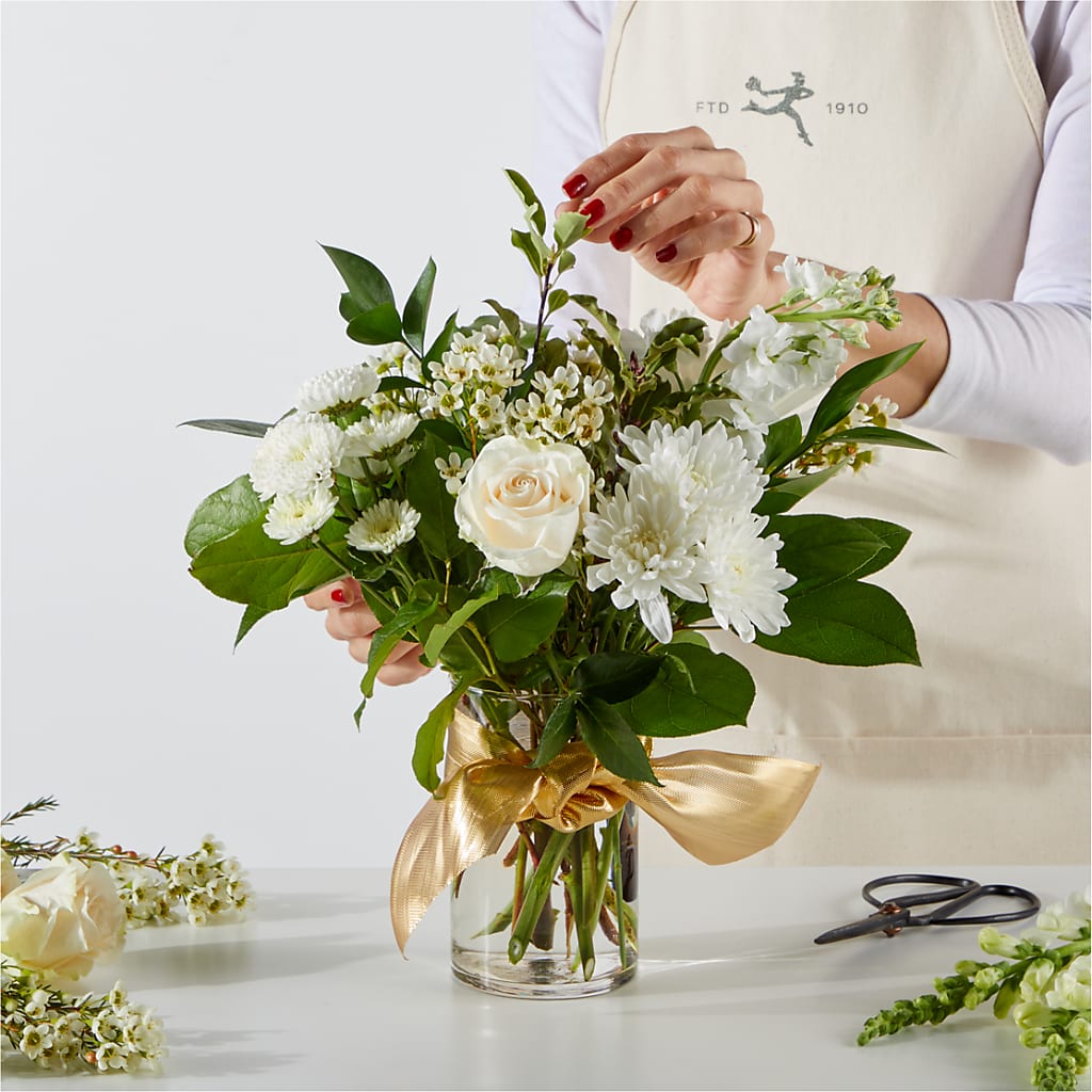 New Beginnings – A Florist Original –  Petals From Angels Floral Designs, Pasadena CA