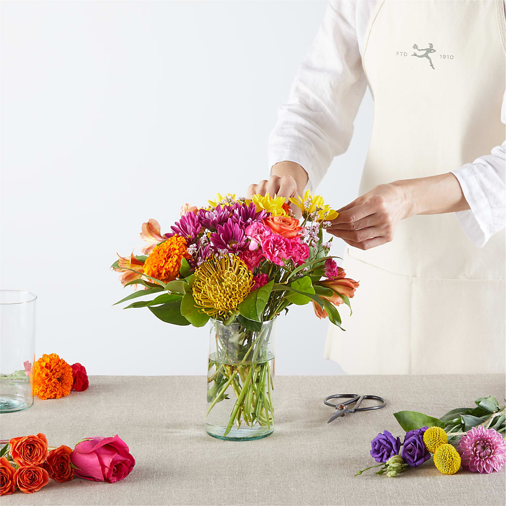Feast of Color – A Florist Original –  Petals From Angels Floral Designs, Pasadena CA