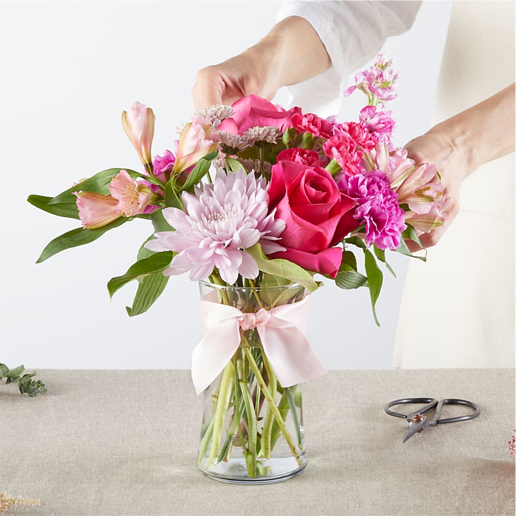 Pink Ribbon - A Florist Original –  Petals From Angels Floral Designs, Pasadena CA