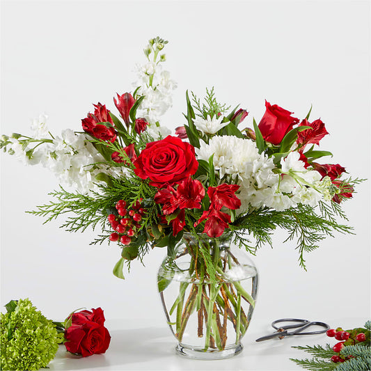 Merry Moment Bouquet – A Florist Original –  Petals From Angels Floral Designs, Pasadena CA
