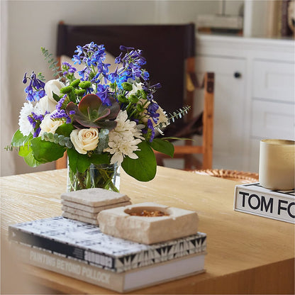 Cerulean Waves Bouquet –  Petals From Angels Floral Designs, Pasadena CA