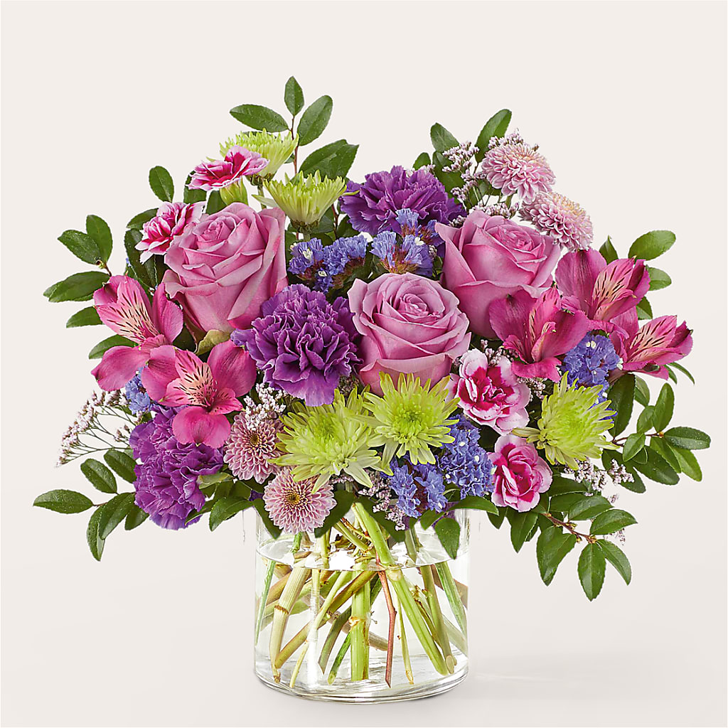 Glass Half Full Bouquet –  Petals From Angels Floral Designs, Pasadena CA