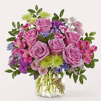 Glass Half Full Bouquet –  Petals From Angels Floral Designs, Pasadena CA