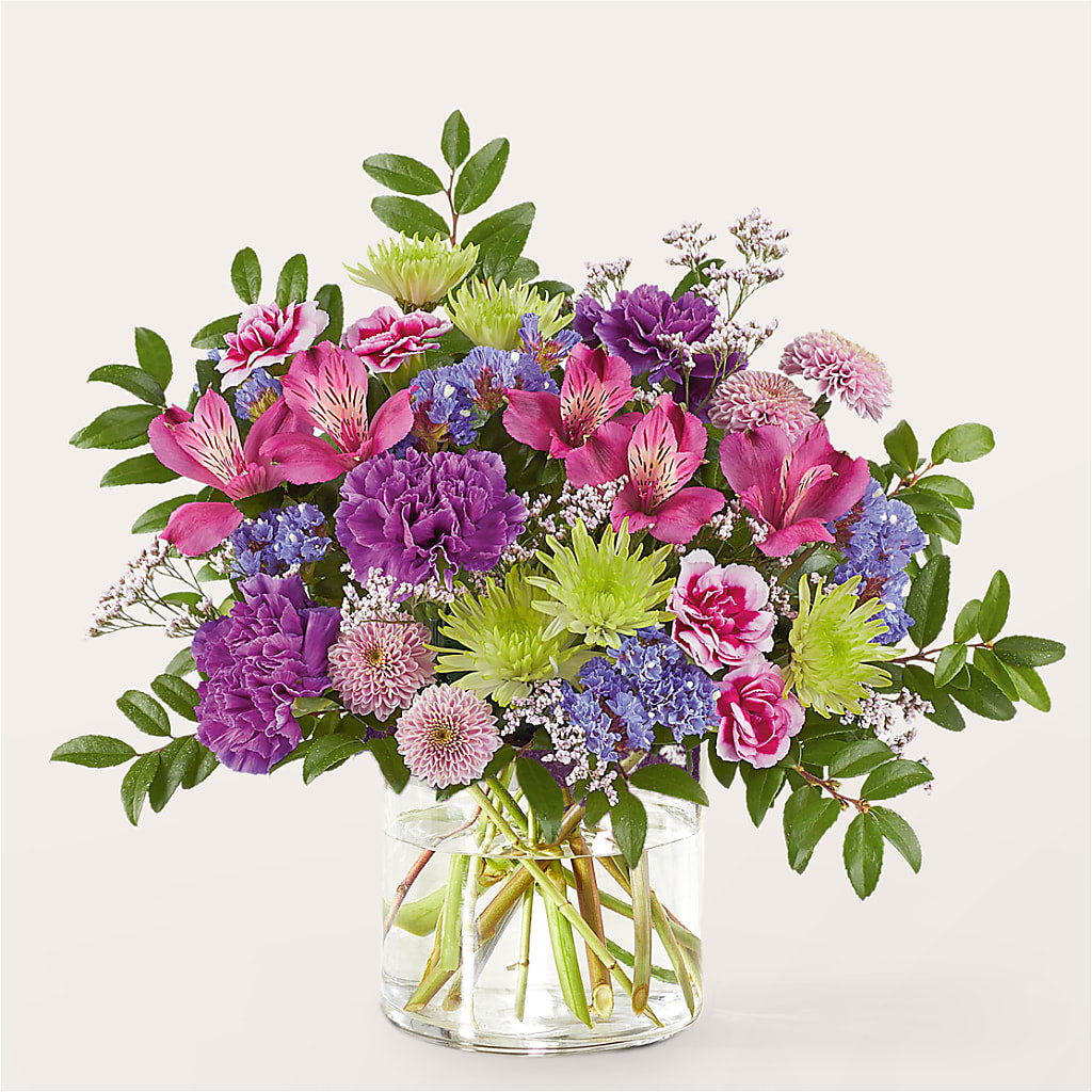 Glass Half Full Bouquet –  Petals From Angels Floral Designs, Pasadena CA