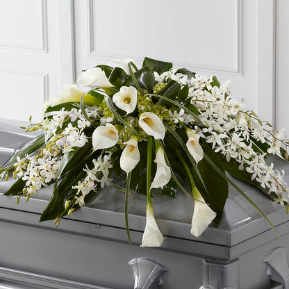 Angel Wings Casket Spray –  Petals From Angels Floral Designs, Pasadena CA