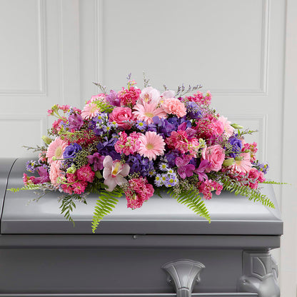 Glorious Garden Casket Spray –  Petals From Angels Floral Designs, Pasadena CA