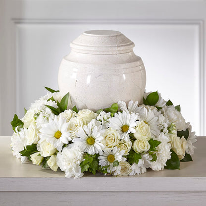 Ivory Gardens Cremation Adornment –  Petals From Angels Floral Designs, Pasadena CA