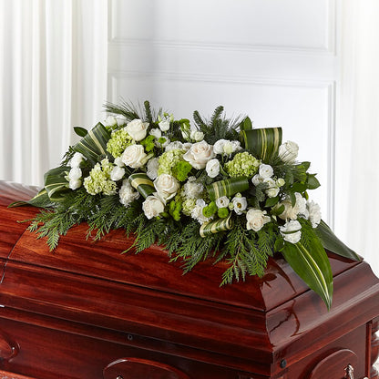 Hopeful Gesture Casket Spray –  Petals From Angels Floral Designs, Pasadena CA