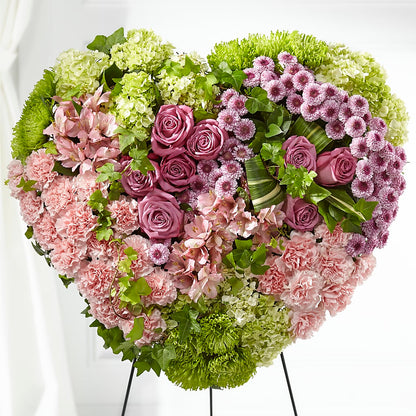 Heartwarming Standing Heart –  Petals From Angels Floral Designs, Pasadena CA