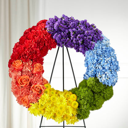 Circle of Love Wreath –  Petals From Angels Floral Designs, Pasadena CA