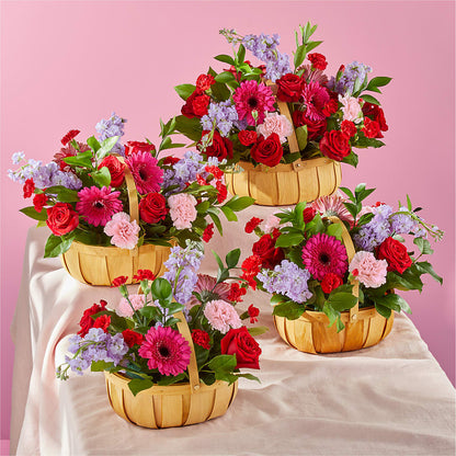 Pink Picnic Basket –  Petals From Angels Floral Designs, Pasadena CA