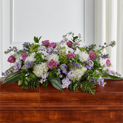 Meadows of Serenity Casket Spray –  Petals From Angels Floral Designs, Pasadena CA