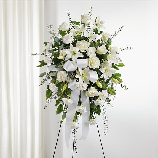 With Care Standing Spray –  Petals From Angels Floral Designs, Pasadena CA