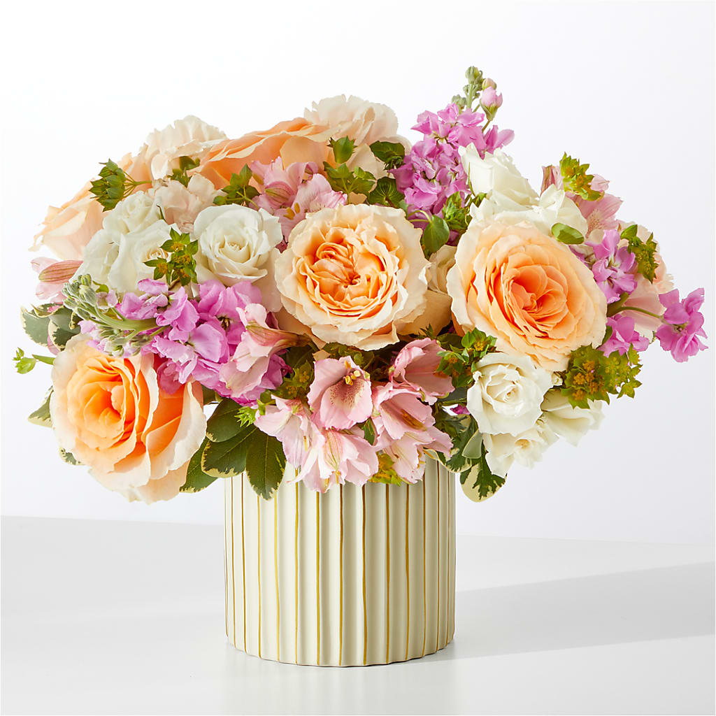 Paradise Bouquet with Ivory Vase –  Petals From Angels Floral Designs, Pasadena CA
