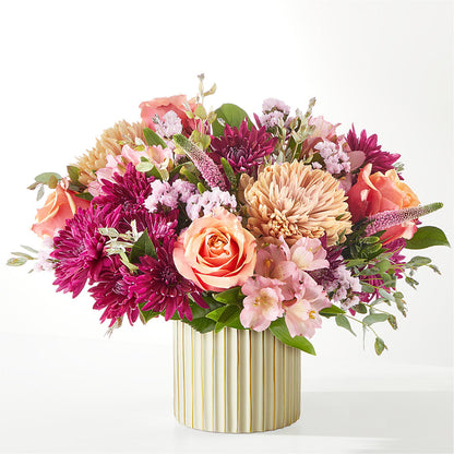 Berry Cobbler Bouquet with Ivory Vase –  Petals From Angels Floral Designs, Pasadena CA