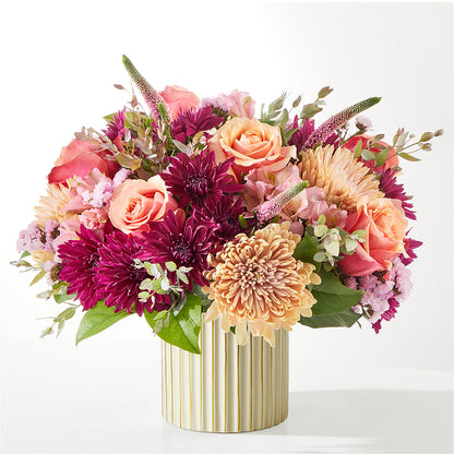 Berry Cobbler Bouquet with Ivory Vase –  Petals From Angels Floral Designs, Pasadena CA