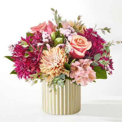 Berry Cobbler Bouquet with Ivory Vase –  Petals From Angels Floral Designs, Pasadena CA
