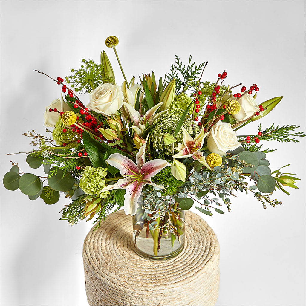 Berry & Bright Bouquet –  Petals From Angels Floral Designs, Pasadena CA
