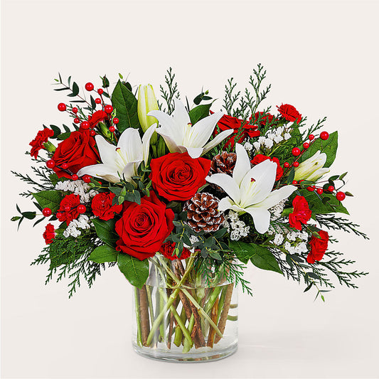 Best in Snow Bouquet –  Petals From Angels Floral Designs, Pasadena CA