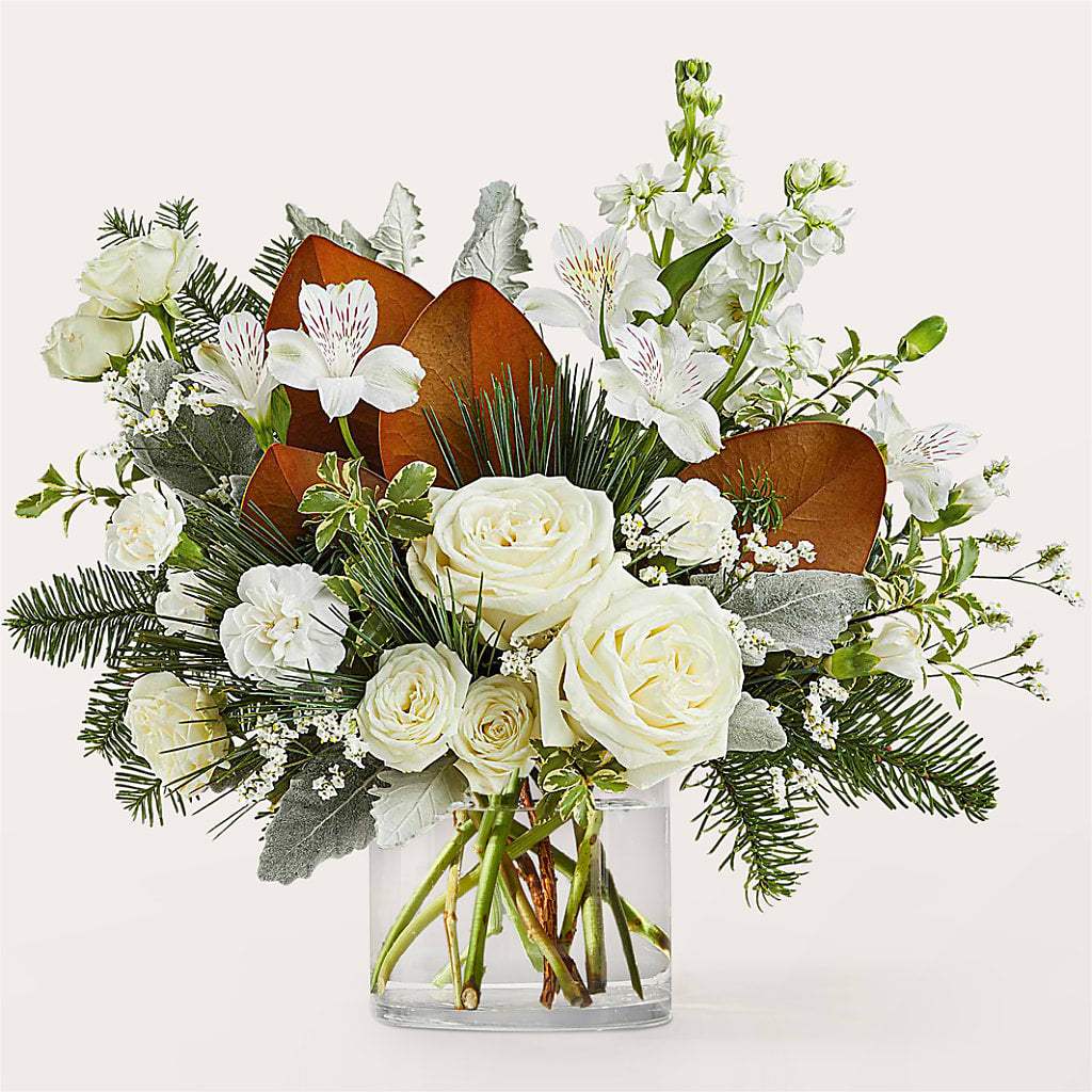 Fresh Snowfall Bouquet –  Petals From Angels Floral Designs, Pasadena CA