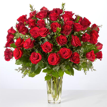 Forever Yours Fifty Stem Red Rose Bouquet –  Petals From Angels Floral Designs, Pasadena CA