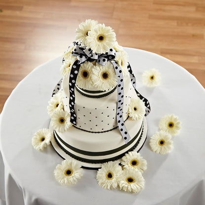 Simple Sophistication Cake Décor –  Petals From Angels Floral Designs, Pasadena CA