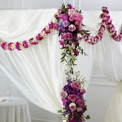 Color & Light Chuppah Decor –  Petals From Angels Floral Designs, Pasadena CA