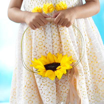 Sweet Sunshine Flower Girl Bouquet –  Petals From Angels Floral Designs, Pasadena CA