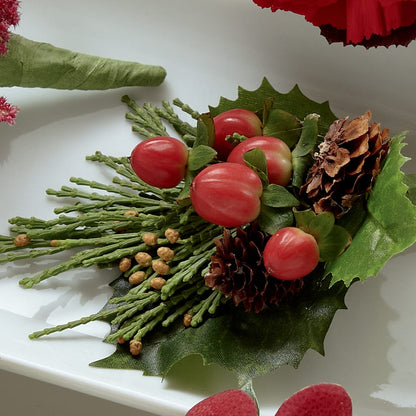 Red Berry Boutonniere –  Petals From Angels Floral Designs, Pasadena CA