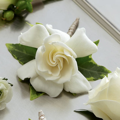 Gardenia Boutonniere –  Petals From Angels Floral Designs, Pasadena CA