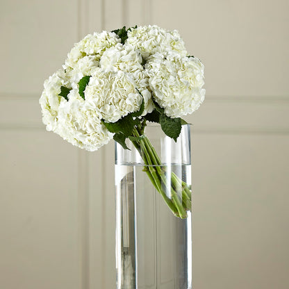 White Hydrangea Hand-Tied Bouquet –  Petals From Angels Floral Designs, Pasadena CA